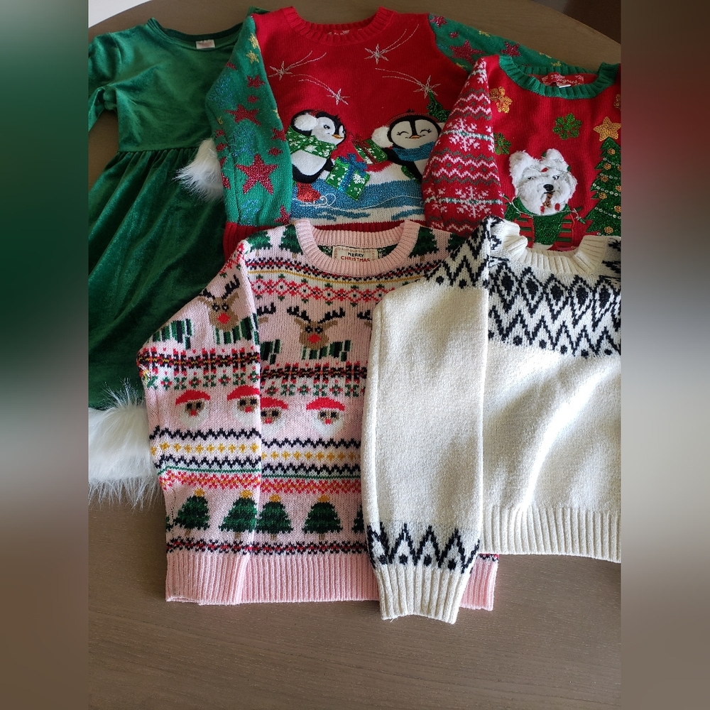 Girls Festive Holiday Sweater Collection - Picture 2 of 7